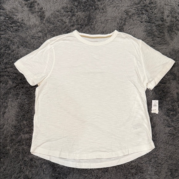 Banana Republic Soft Wash White Crew Neck T-Shirt - Picture 2 of 5